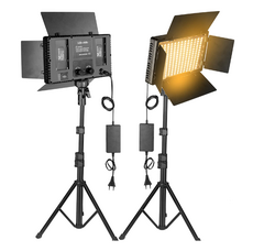 ILUMINADOR LED VÍDEO ON CÂMERA/ESTÚDIO U600+ BI COLOR