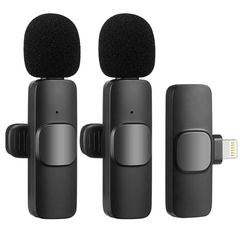 MICROFONE DE LAPELA DUPLO SEM FIO ONISTEK MC812 - PARA IPHONE LIGHTNING - comprar online