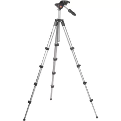 Tripé Manfrotto Compact Advanced Black com cabeça de 3 vias - MKCOMPACTADV-BK - Foto Imagem Rio