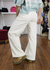 Pantalón Wide Leg - Negro/ Crudo / Beige - tienda online
