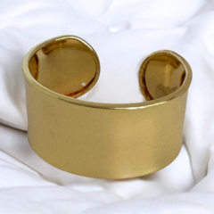 Pulsera de Metal Dorada Lisa