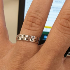 Alianza Cinta de Plata 925 Grabada Personalizada en internet