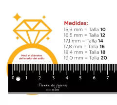 Anillo Iniciales Caladas - comprar online