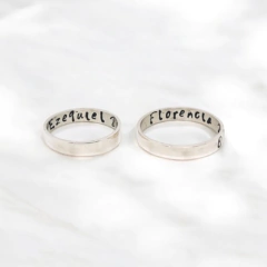Imagen de Alianzas Grabadas – Diseño Personalizado en Plata