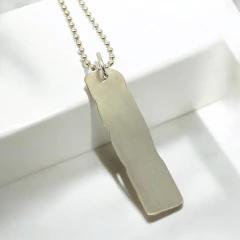 Collar Artesanal de Plata con Grabado Personalizado - comprar online