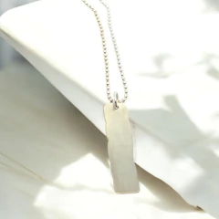 Collar Artesanal de Plata con Grabado Personalizado en internet