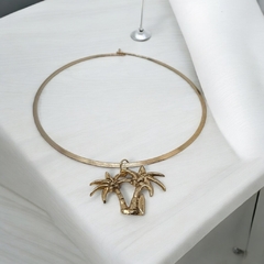 Gargantilla Dorada con Dije de Palmera - comprar online