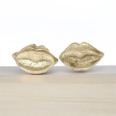Aros Labios- Bañados en Oro 24K