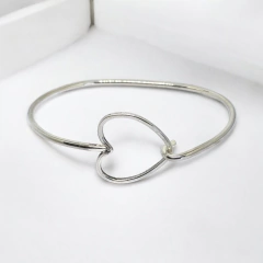 Pulsera de plata corazón - comprar online