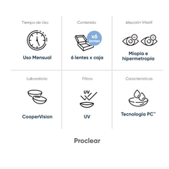 Proclear de coopervision en internet