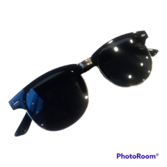 lentes de sol Hermes negro y metal plateado - comprar online
