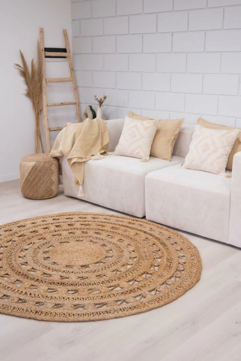 Alfombra Redonda de Yute RAGA - comprar online