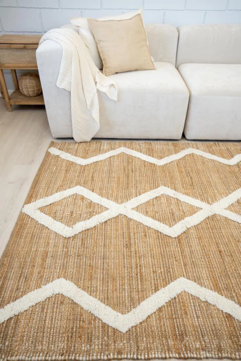 Alfombra de Algodón, Lana y Yute ZIRO - comprar online