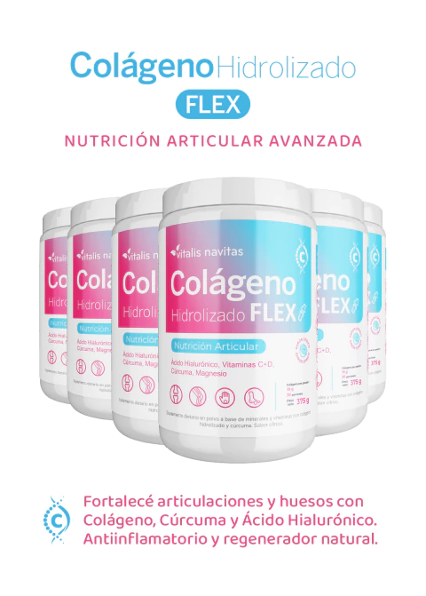 Colágeno Hidrolizado Bebible Flex Articulaciones x 6 Potes - comprar online