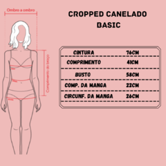 Cropped canelado basic na internet
