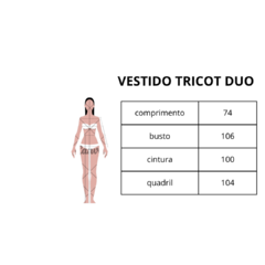 Vestido tricot duo