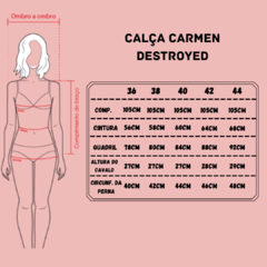 Calça Carmen destroyed - Atelie citrika