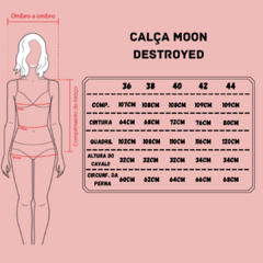 Calça moon destroyed I na internet