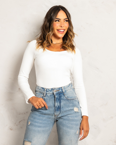 Body canelado básico ML
