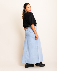 Saia MIDI jeans na internet