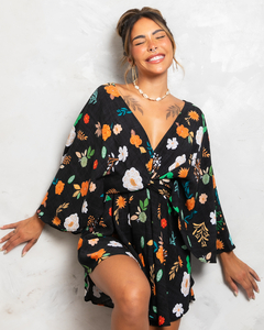 Vestido bata estampado - Atelie citrika