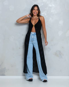 Wide leg desfiada - comprar online