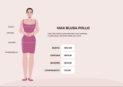 Max blusa pollo na internet