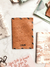 Funda para Pasaporte Sellos Marrón