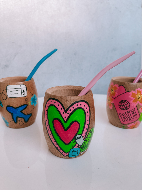 Mate Madera - Corazonada Tortuga