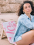Imagen de Reposera Plegable Corazones Rosa PREVENTA
