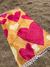 Lona Playera Rectangular Corazones Amarillo y Fucsia - Leisure