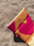 Reposera Plegable Corazones Amarillo y Fucsia PREVENTA - comprar online