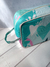 Neceser Rectangular Corazonada Aqua - comprar online