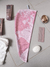 Toalla Turbante Mapamundi Completo Rosa