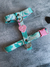 Pretal H Doble Agarre - Corazonada Aqua - Leisure