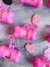 Hueso porta Bolsa Glitter Rosa en internet