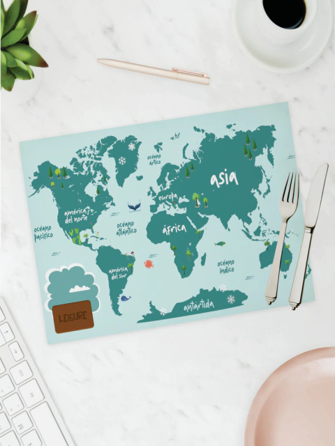 Individual Mapamundi Animales Celeste