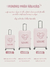 Funda para Valija Mapamundi Completo Rosa - comprar online
