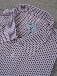 Camisa Manga Curta Vinho na internet