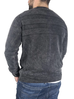 blusa de frio 100% algodão gola careca preta listrada na internet