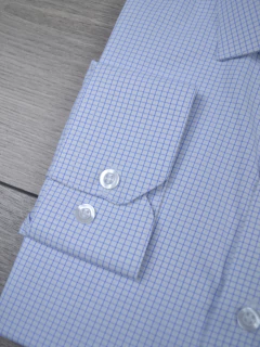 Camisa Micro Xadrez Branca - loja online