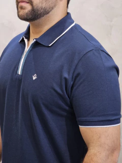 Polo Marinho Ziper na internet