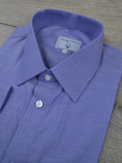 Camisa Maquinetada Azul