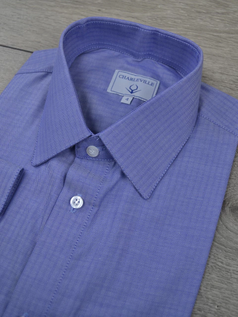 Camisa Maquinetada Azul