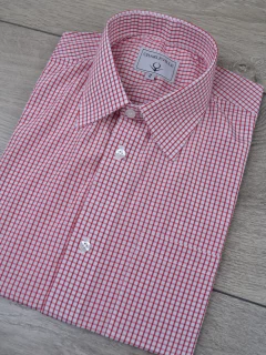 Camisa Manga Curta Xadrez Vermelho - loja online