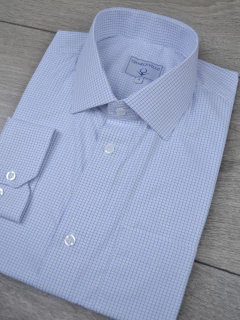 Camisa Micro Xadrez Branca na internet