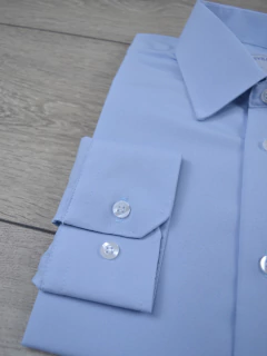 Camisa Microfibra Azul Claro - Charleville Camisaria