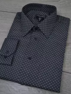 Camisa Maquinetada Preta - Charleville Camisaria
