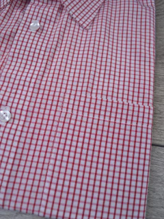 Camisa Manga Curta Xadrez Vermelho - comprar online