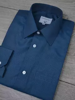 Camisa Maquinetada Azul Petroleo - comprar online